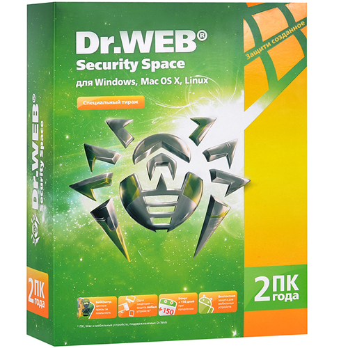 Dr.Web Security Space  - комплексная защита от всех видов интернет-угроз + Криптограф 1 ПК 12 месяце Dr.Web Security Space  - комплексная защита от всех видов интернет-угроз + Криптограф 1 ПК 12 месяце